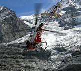 Hubschrauber beim Jungfrau Marathon