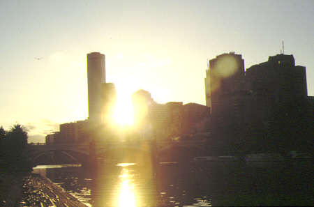 234-Melbourne Sonnenuntergang