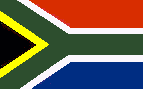 Fahne von Südafrika